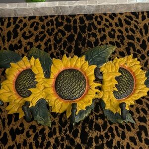 Sunflower Wall Hook Decor
